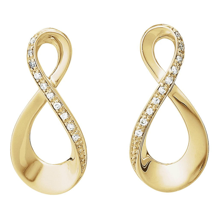 Diamond Fashion, Earrings, Diamond Earrings, Drops/Dangles, 14K Yellow