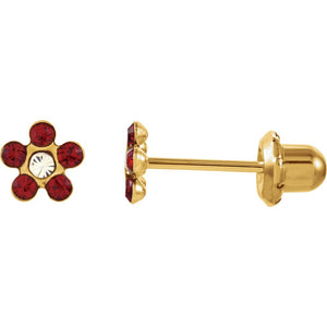 Gemstone Fashion, Earrings, Gemstone Earrings, Youth, 14K Yellow