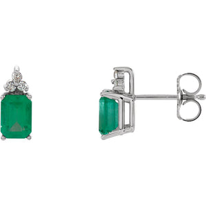 Gemstone Fashion, Earrings, Gemstone Earrings, Drops/Dangles, 14K White