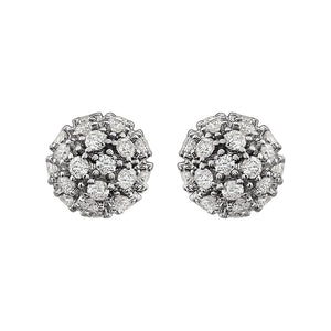 Diamond Fashion, Earrings, Diamond Earrings, Studs, 14K White