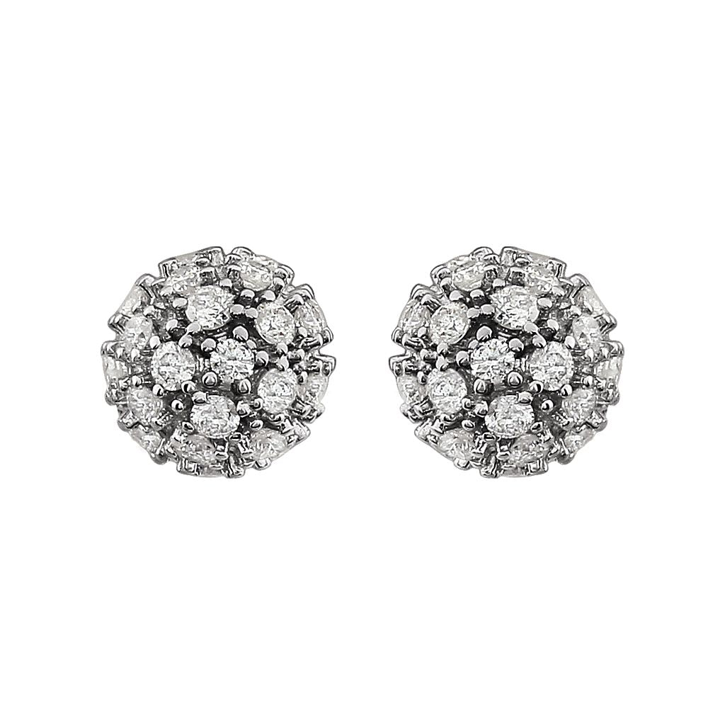 Diamond Fashion, Earrings, Diamond Earrings, Studs, 14K White