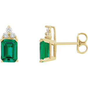 Gemstone Fashion, Earrings, Gemstone Earrings, Drops/Dangles, 14K Yellow