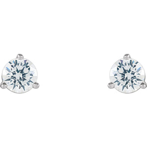 Gemstone Fashion, Earrings, Gemstone Earrings, Studs, 14K White
