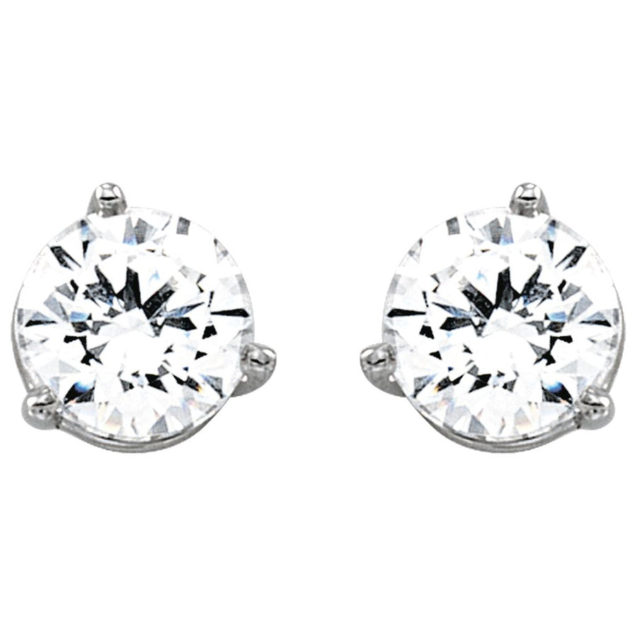 Gemstone Fashion, Earrings, Gemstone Earrings, Studs, 14K White