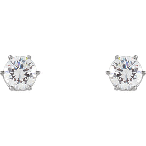 Gemstone Fashion, Earrings, Gemstone Earrings, Studs, 14K White