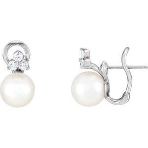 Gemstone Fashion, Earrings, Gemstone Earrings, Drops/Dangles, 14K White