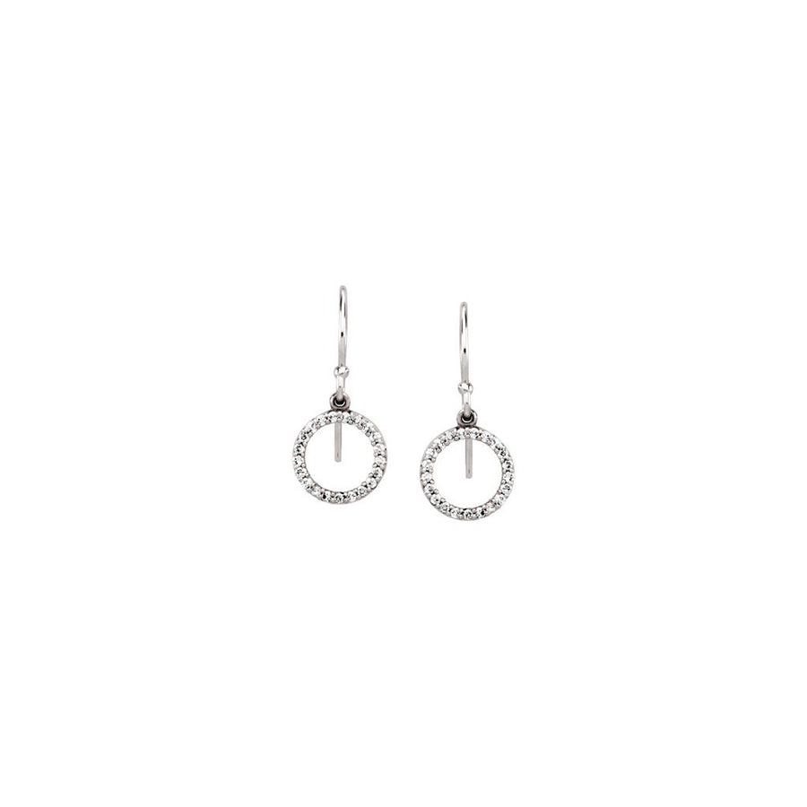 Diamond Fashion, Earrings, Diamond Earrings, Drops/Dangles, 14K White