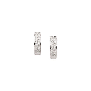 Diamond Fashion, Earrings, Diamond Earrings, Hoops, 14K White