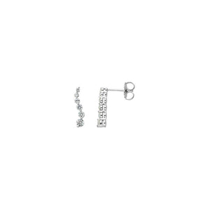 Diamond Fashion, Earrings, Diamond Earrings, Drops/Dangles, 14K White