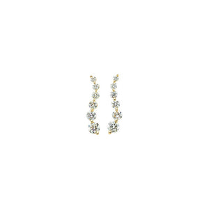 Diamond Fashion, Earrings, Diamond Earrings, Drops/Dangles, 14K Yellow