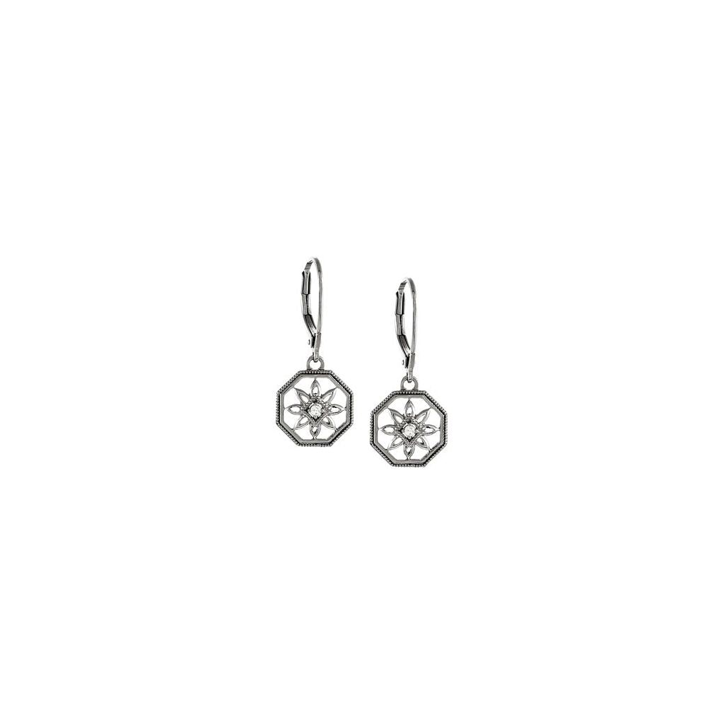 Diamond Fashion, Earrings, Diamond Earrings, Drops/Dangles, 14K White