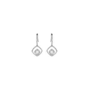 Diamond Fashion, Earrings, Diamond Earrings, Drops/Dangles, 14K White