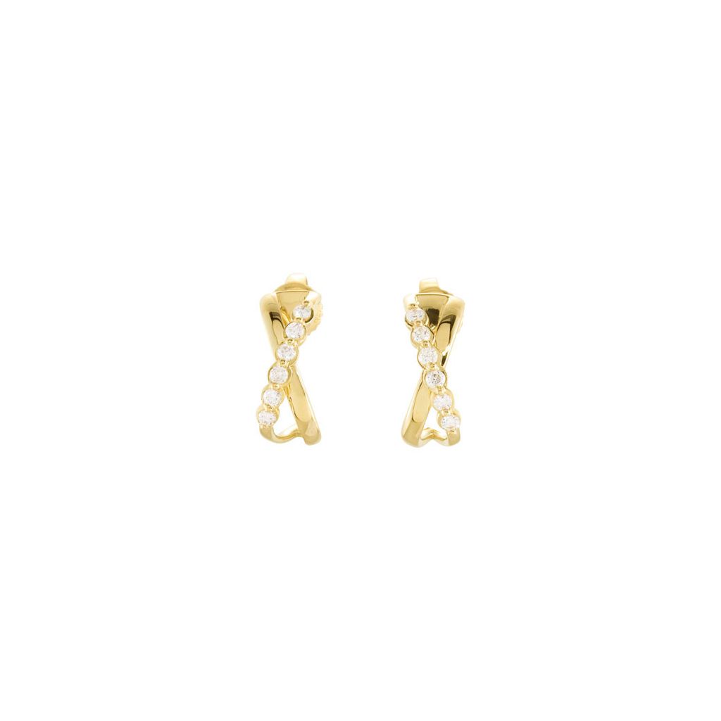 Diamond Fashion, Earrings, Diamond Earrings, Hoops, 14K Yellow