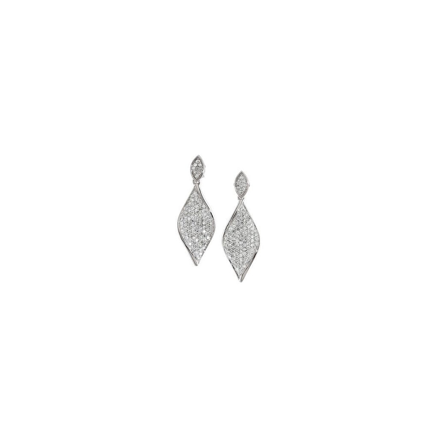 Diamond Fashion, Earrings, Diamond Earrings, Drops/Dangles, 14K White