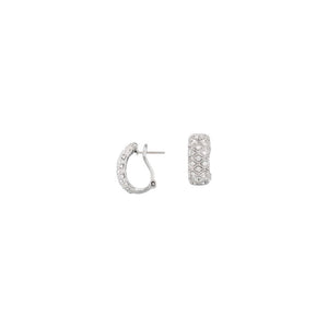 Diamond Fashion, Earrings, Diamond Earrings, Hoops, 14K White