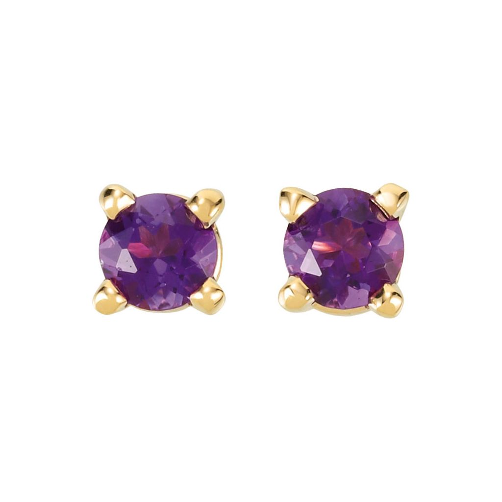 Gemstone Fashion, Earrings, Gemstone Earrings, Studs, 14K Yellow