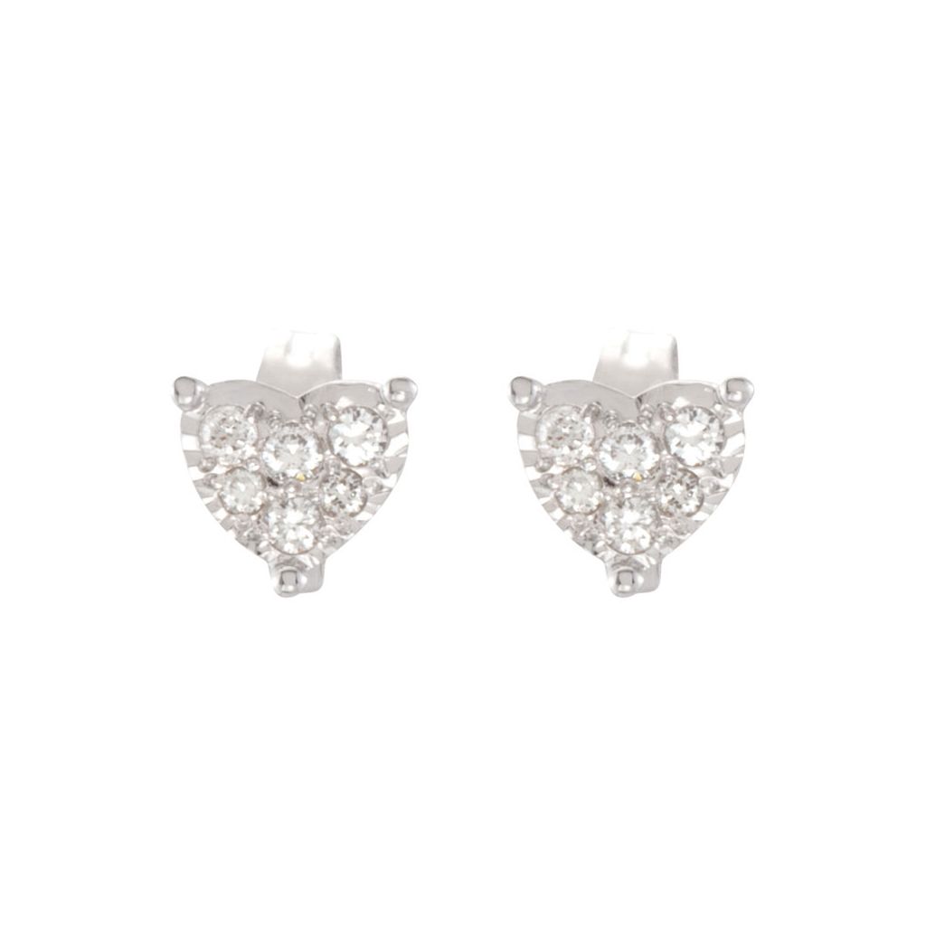 Diamond Fashion, Earrings, Diamond Earrings, Studs, 14K White