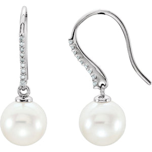 Gemstone Fashion, Earrings, Gemstone Earrings, Drops/Dangles, 14K White