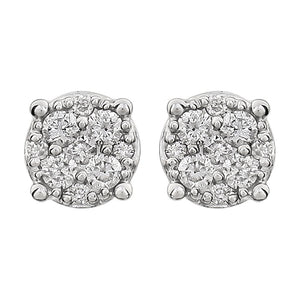 Diamond Fashion, Earrings, Diamond Earrings, Studs, 14K White