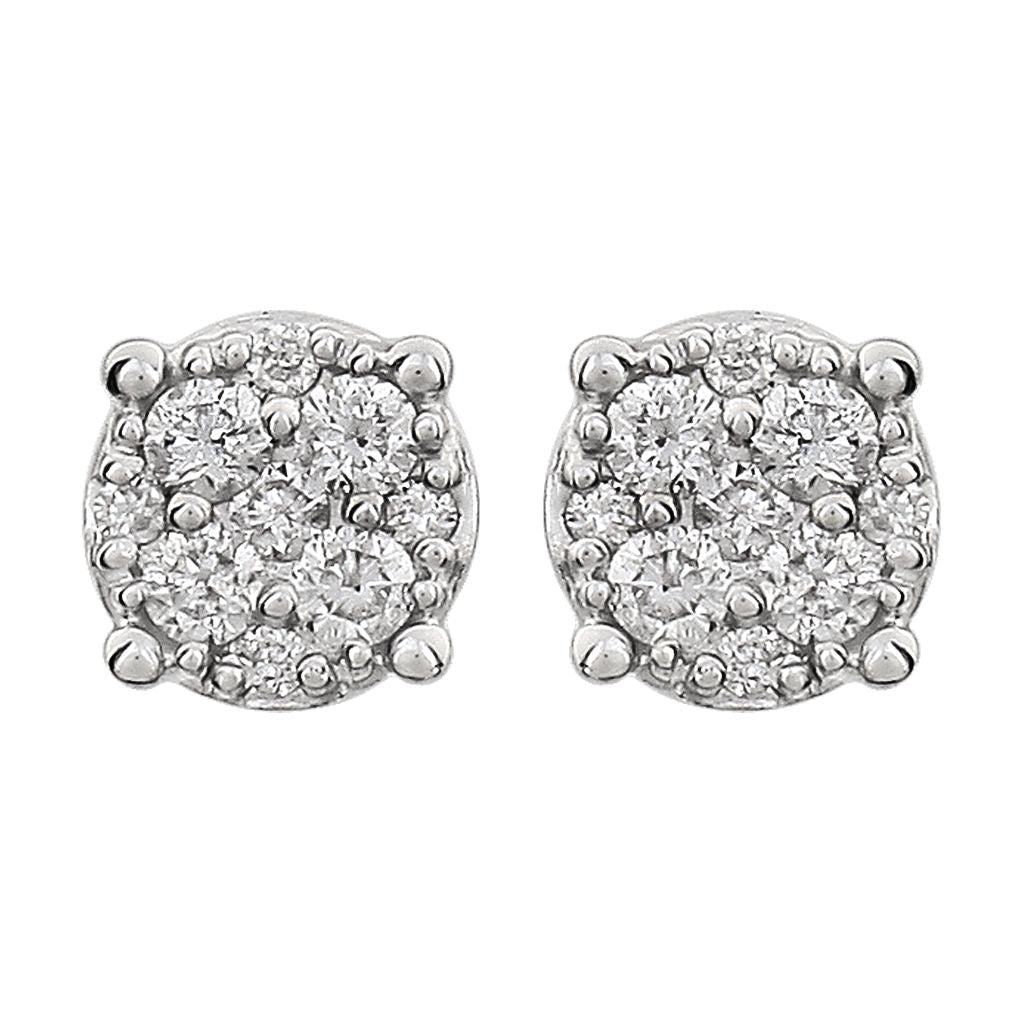 Diamond Fashion, Earrings, Diamond Earrings, Studs, 14K White