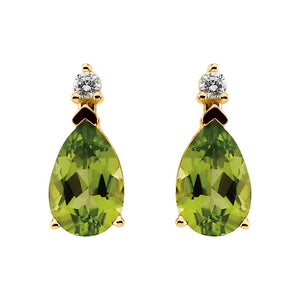 Gemstone Fashion, Earrings, Gemstone Earrings, Studs, 14K Yellow