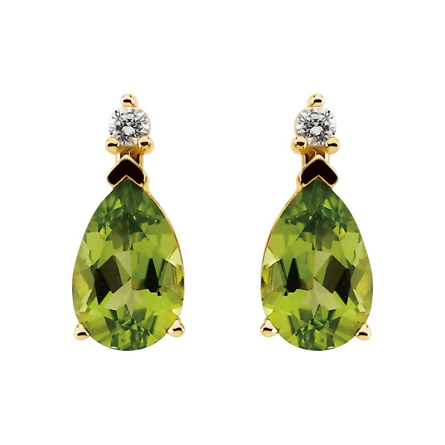 Gemstone Fashion, Earrings, Gemstone Earrings, Studs, 14K Yellow