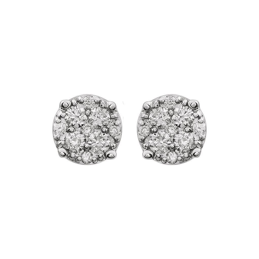 Diamond Fashion, Earrings, Diamond Earrings, Studs, 14K White