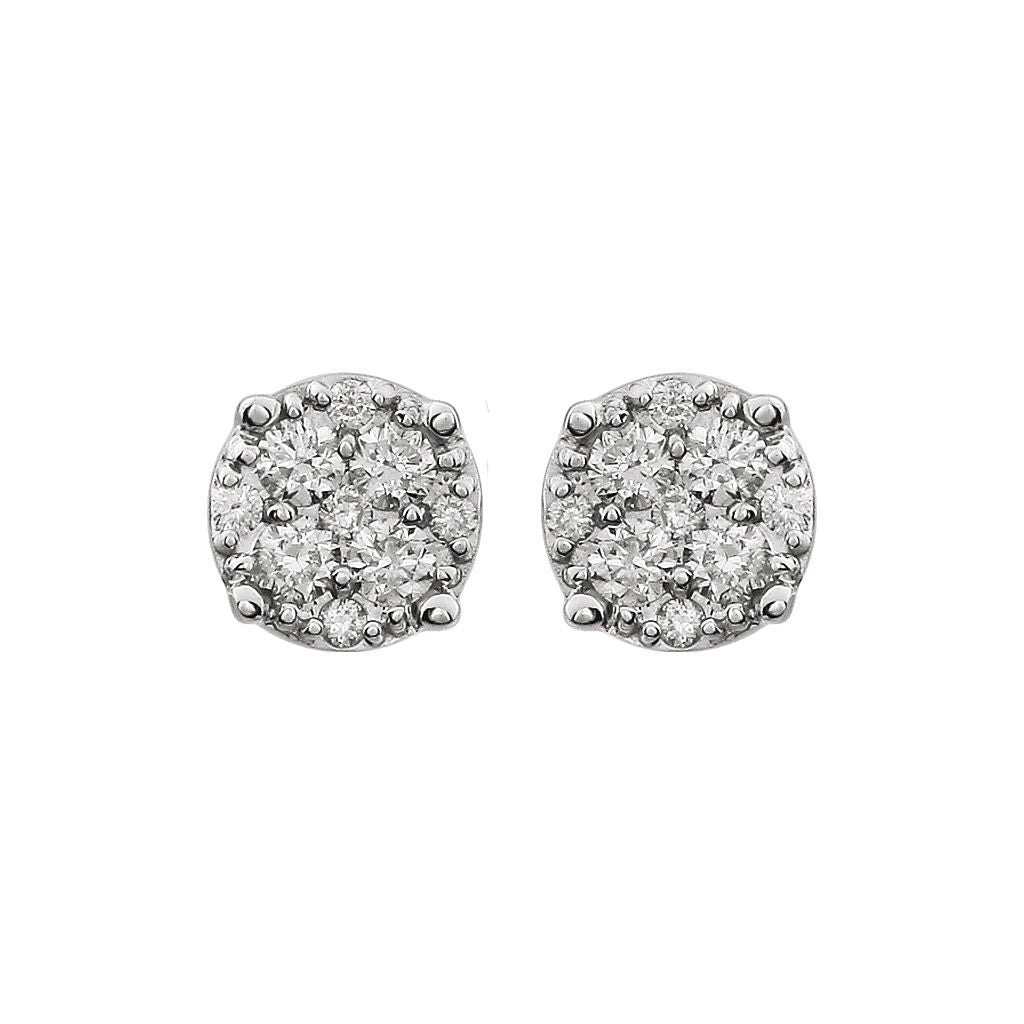 Diamond Fashion, Earrings, Diamond Earrings, Studs, 14K White