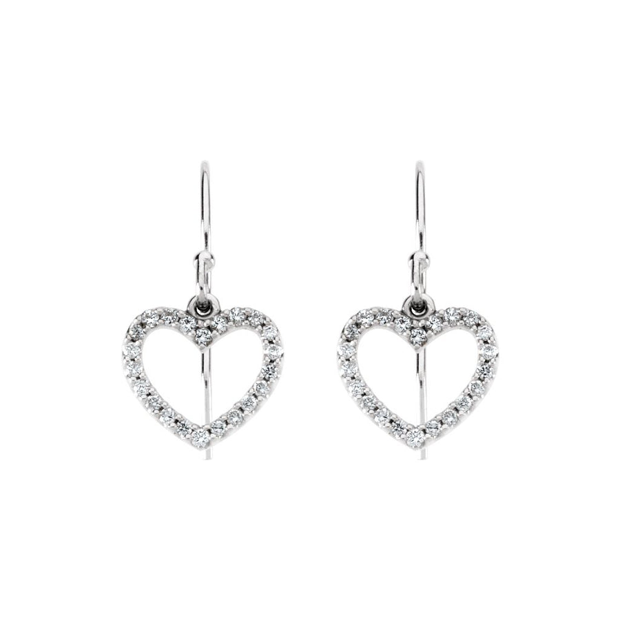 Diamond Fashion, Earrings, Diamond Earrings, Drops/Dangles, 14K White