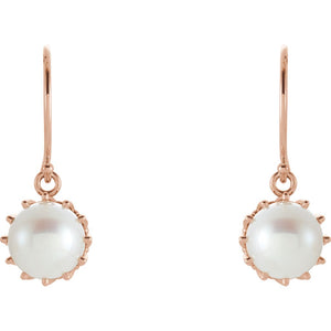 Gemstone Fashion, Earrings, Gemstone Earrings, Drops/Dangles, 14K Rose Gold