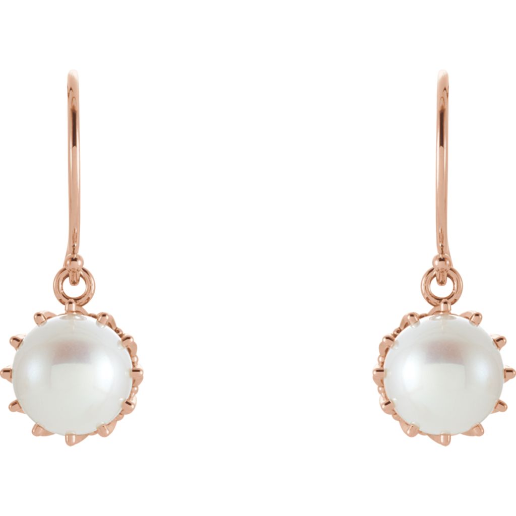Gemstone Fashion, Earrings, Gemstone Earrings, Drops/Dangles, 14K Rose Gold