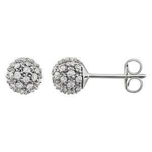 Diamond Fashion, Earrings, Diamond Earrings, Studs, 14K White Gold