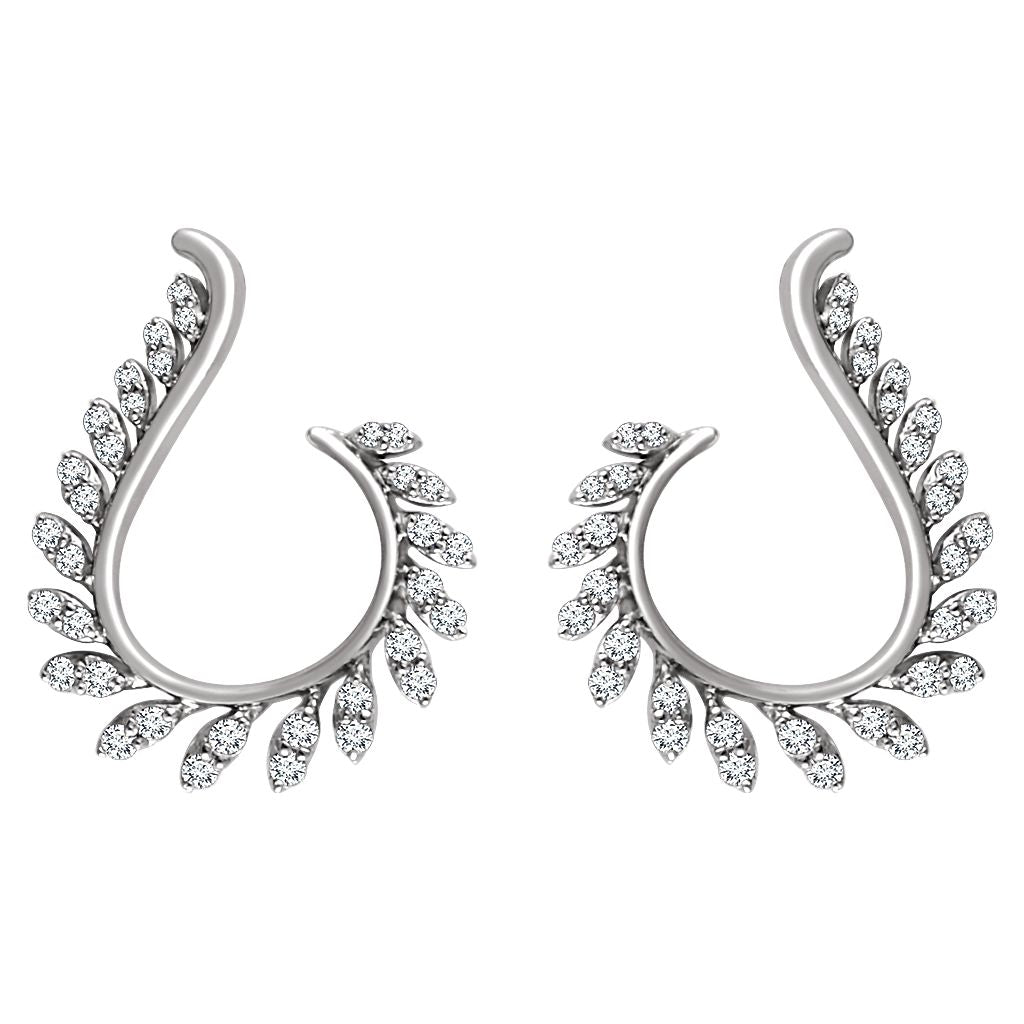 Diamond Fashion, Earrings, Diamond Earrings, Drops/Dangles, 14K White Gold