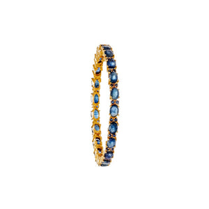 Sleek and Stylish Kara studded with Sapphire in 22k gold