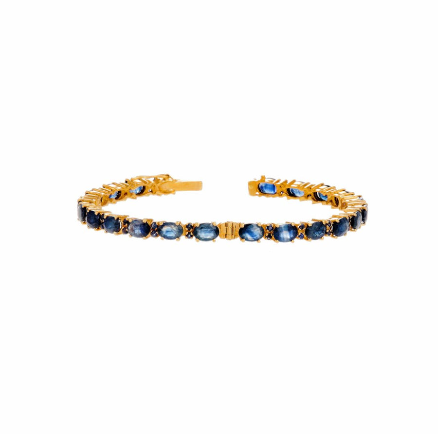 Sleek and Stylish Kara studded with Sapphire in 22k gold