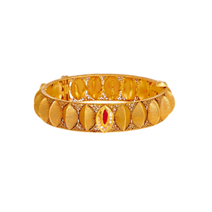 Rajastani Kara with Coloured Kundan in 22k gold