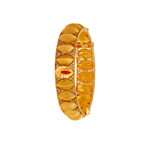 Rajastani Kara with Coloured Kundan in 22k gold