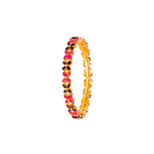 Kara with Rubies and Sapphire handmade in 22k gold