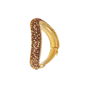 Contemporary kara in 18k gold