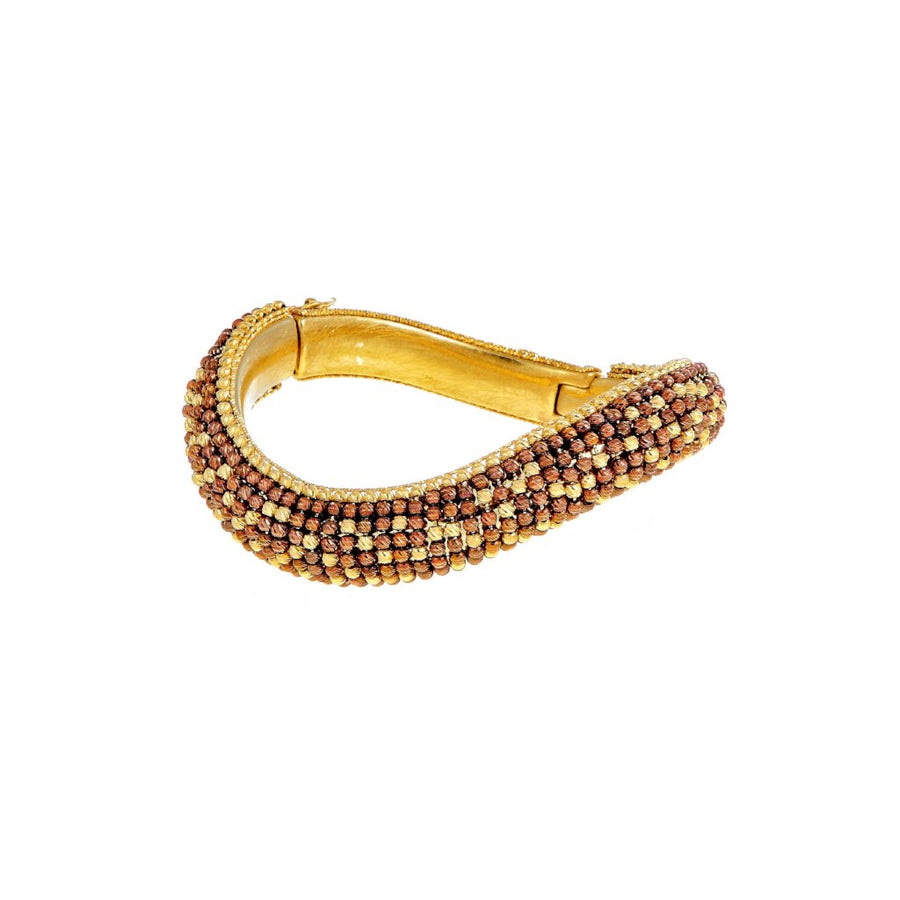 Contemporary kara in 18k gold