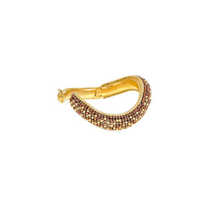 Contemporary kara in 18k gold