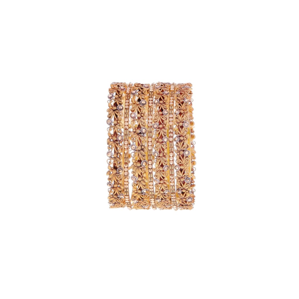 7-Piece Bangles Set in Antique Finish in 21k gold