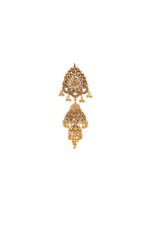 Phenomenal bridal set with skillfully crafted intricate designs made in 22k gold
