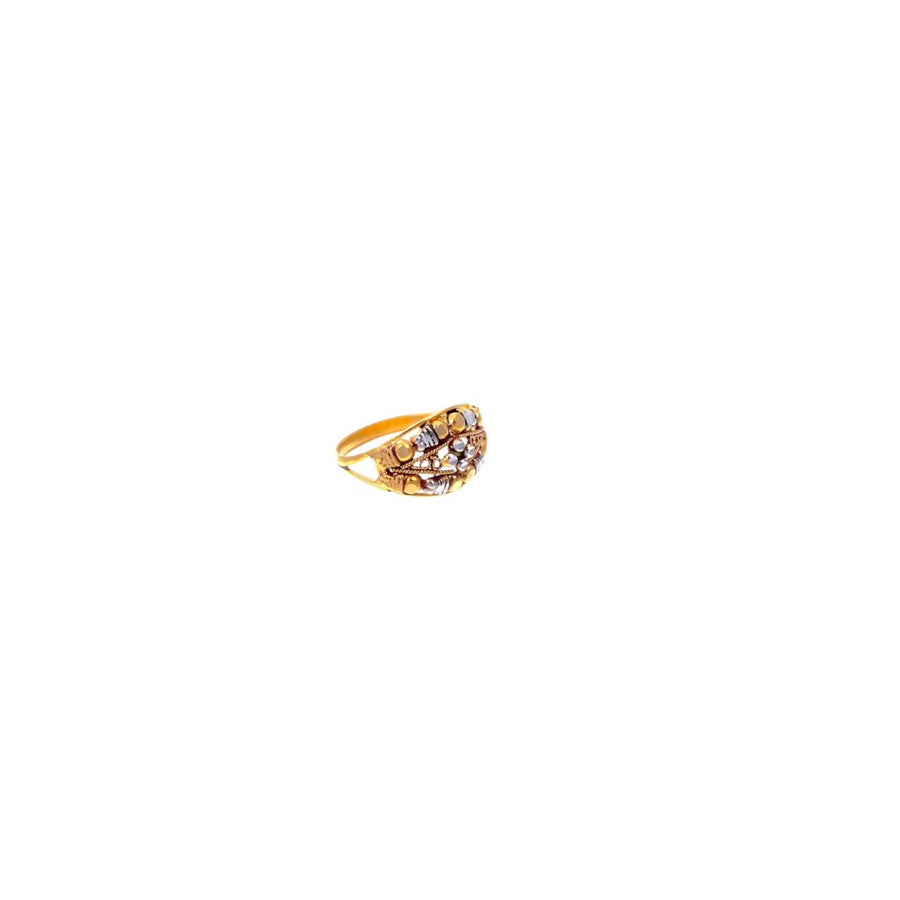 Tri-polish 22k gold bridal set