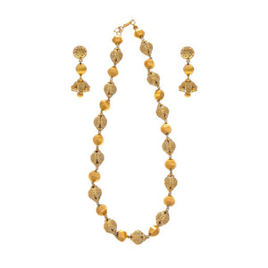 Gorgeous Mala skillfully crafted in 2-tone finish made in 22k gold
