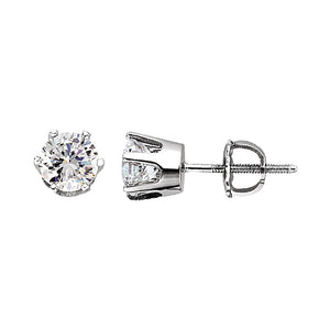 Gemstone Fashion, Earrings, Gemstone Earrings, Studs, 14K White