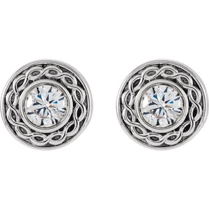 Diamond Fashion, Earrings, Diamond Earrings, Studs, 14K White