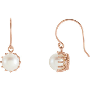 Gemstone Fashion, Earrings, Gemstone Earrings, Drops/Dangles, 14K Rose Gold