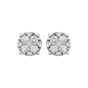Diamond Fashion, Earrings, Diamond Earrings, Studs, 14K White Gold