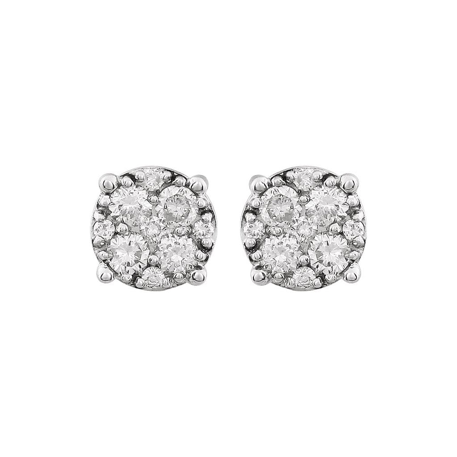 Diamond Fashion, Earrings, Diamond Earrings, Studs, 14K White Gold